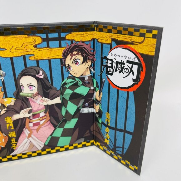 Demon Slayer Kimetsu no Yaiba Collectors Mini Byobu Folding Screen Desktop Art - Picture 3 of 6